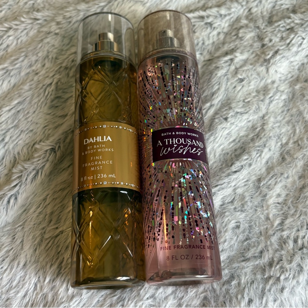 Bath & Body Works dahlia and a thousand wishes fragrance Bundle